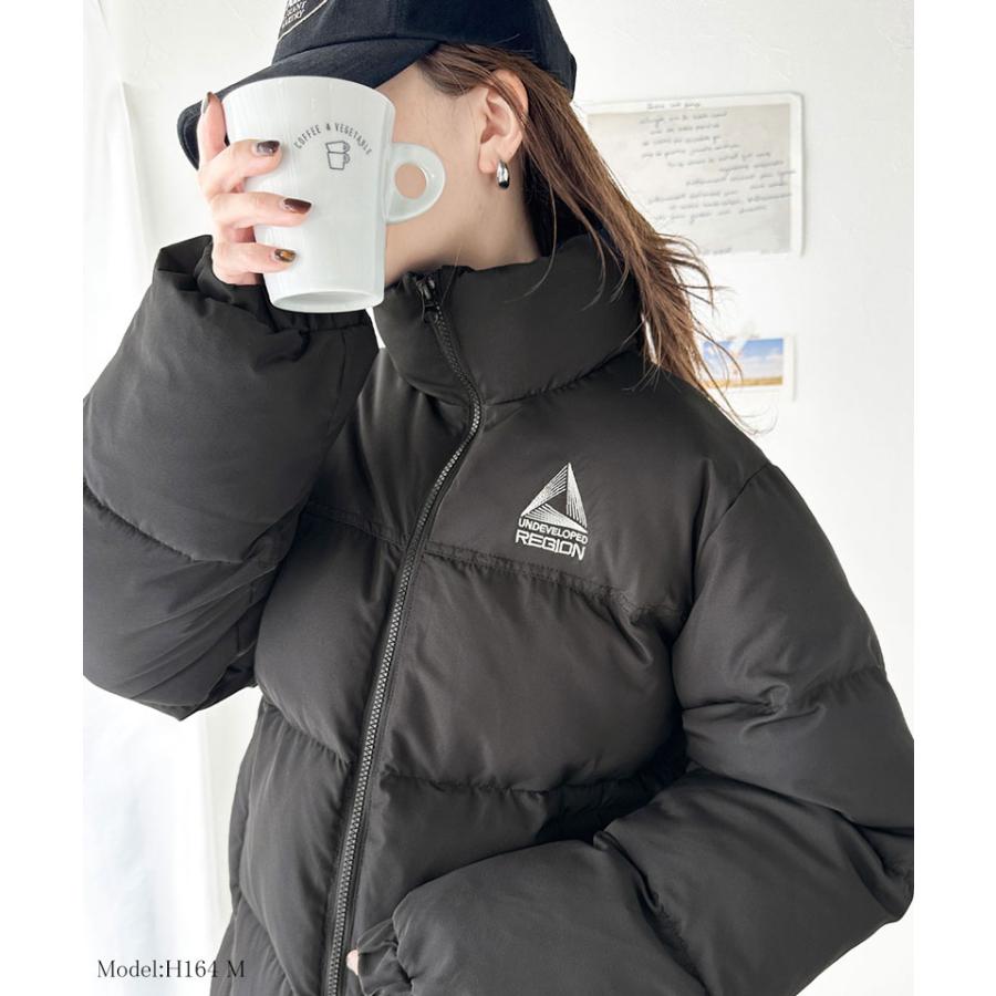 《java ジャバコラボ》 アウター ジャケット レディース 軽くて 暖かい 中綿 ロゴ 刺繍 フェイク ダウンジャケット 男女兼用 ユニセックス メンズ | classicalelf | 06