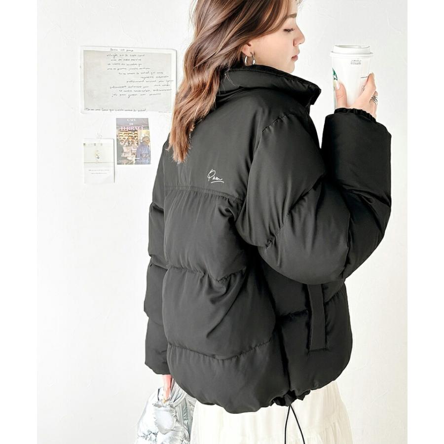 《java ジャバコラボ》 アウター ジャケット レディース 軽くて 暖かい 中綿 ロゴ 刺繍 フェイク ダウンジャケット 男女兼用 ユニセックス メンズ | classicalelf | 08