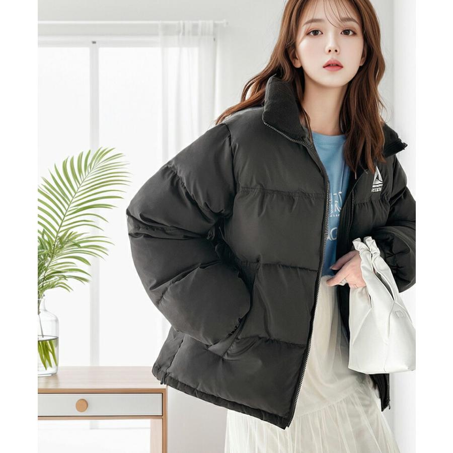 《java ジャバコラボ》 アウター ジャケット レディース 軽くて 暖かい 中綿 ロゴ 刺繍 フェイク ダウンジャケット 男女兼用 ユニセックス メンズ | classicalelf | 09