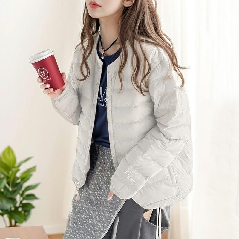 アウター ジャケット レディース 袖 刺繍 入り スーパーライト 中綿 ダウン ブルゾン ドロスト 付き レイヤードコーデ 軽い 暖かい 羽織り | classicalelf | 15