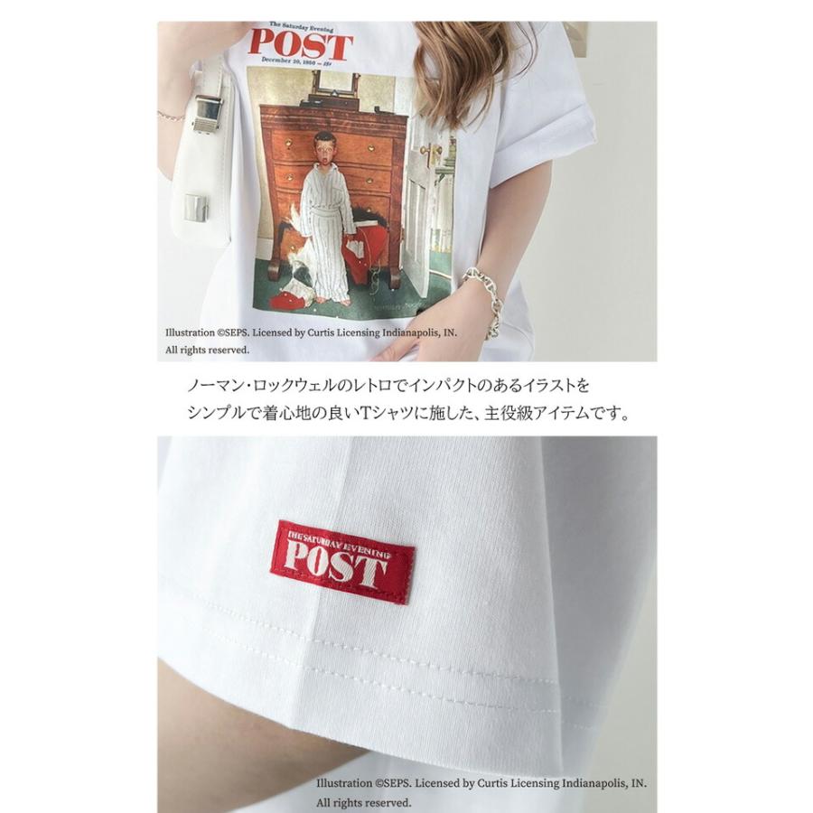 トップス tシャツ レディース カットソー オーバーサイズ 半袖 サタデーイブニングポスト Truth about Santa or Discover Noman Rockwell | classicalelf | 10