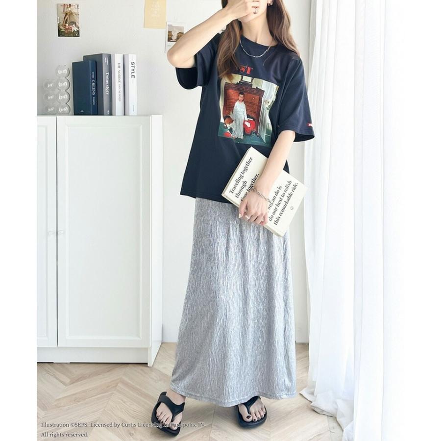 トップス tシャツ レディース カットソー オーバーサイズ 半袖 サタデーイブニングポスト Truth about Santa or Discover Noman Rockwell | classicalelf | 03