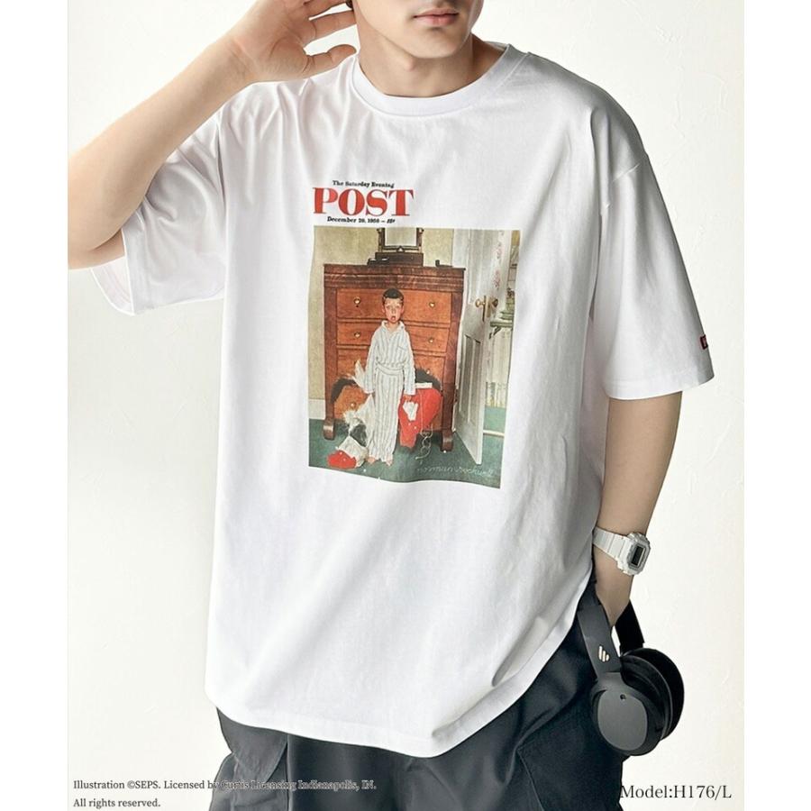 トップス tシャツ レディース カットソー オーバーサイズ 半袖 サタデーイブニングポスト Truth about Santa or Discover Noman Rockwell | classicalelf | 08