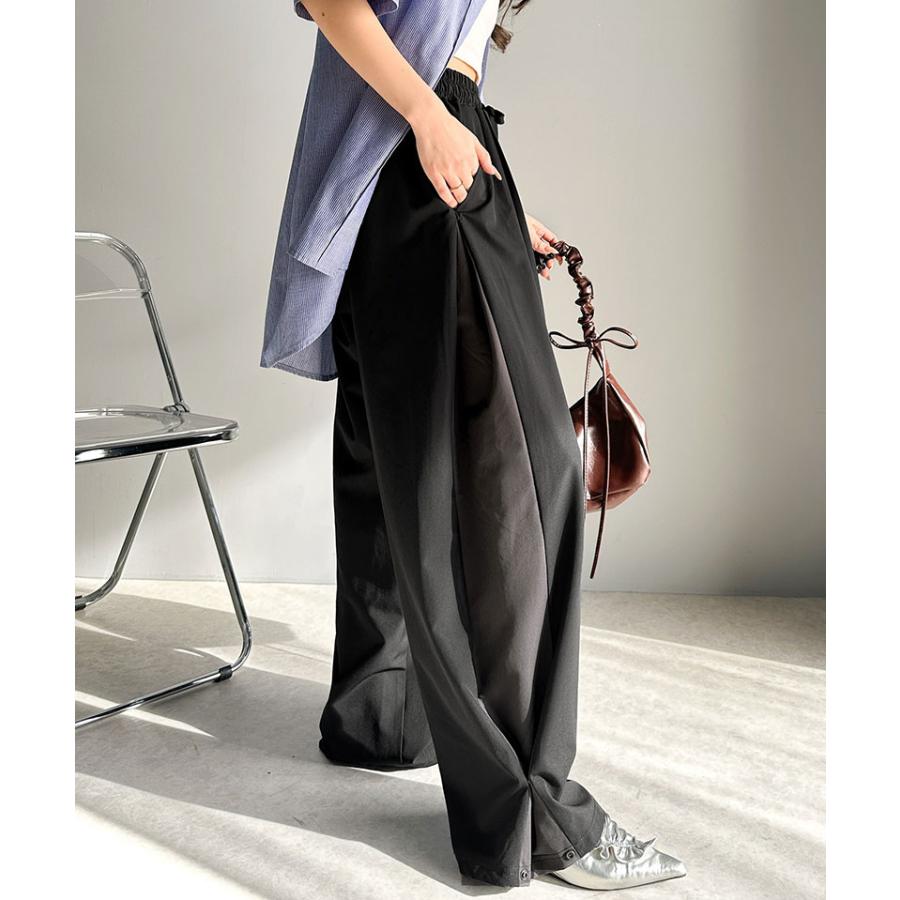 ボトムス パンツ レディース イージーパンツ ストレッチ素材 スタイリッシュ 楽ちん アクティブ ウエストゴム仕様 カジュアル 綺麗め ラクラク | classicalelf | 11
