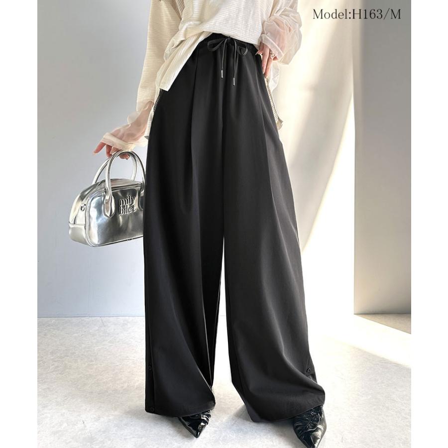 ボトムス パンツ レディース イージーパンツ ストレッチ素材 スタイリッシュ 楽ちん アクティブ ウエストゴム仕様 カジュアル 綺麗め ラクラク | classicalelf | 13