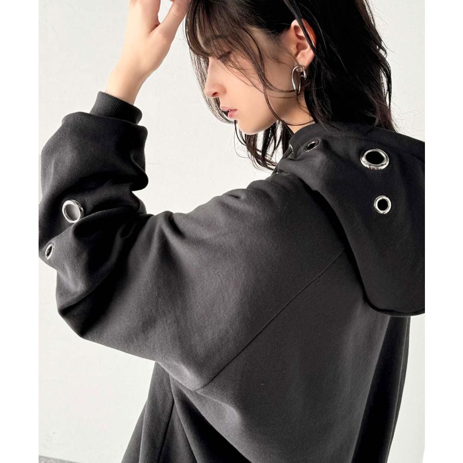 トップス パーカー レディース トレンドライク リング ハトメ 裏起毛フーディ 男女兼用 ユニセックス メンズ ゆるっと オーバーサイズ 大きいサイズ | classicalelf | 11