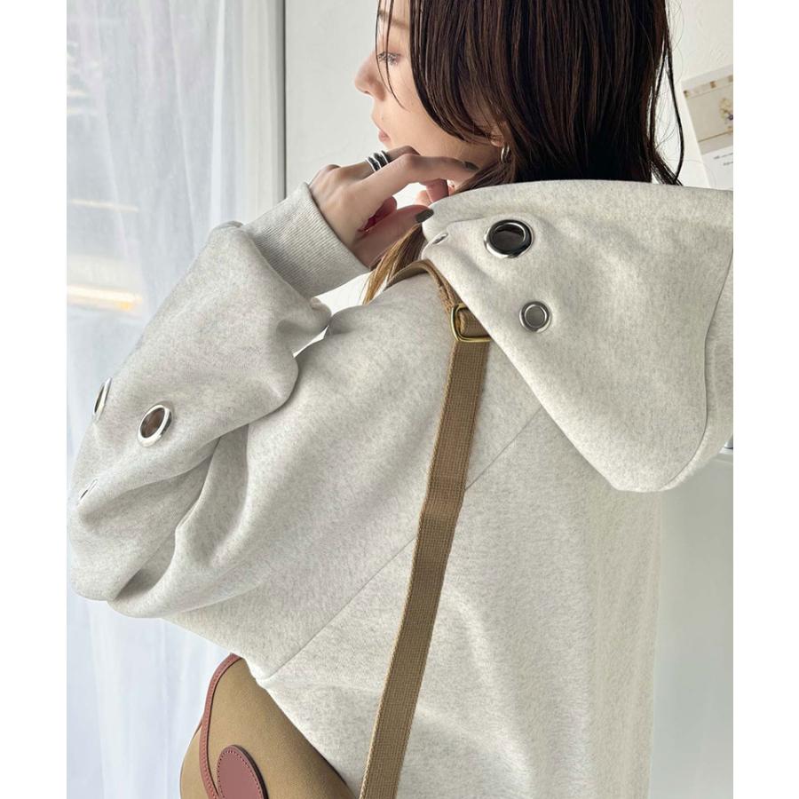 トップス パーカー レディース トレンドライク リング ハトメ 裏起毛フーディ 男女兼用 ユニセックス メンズ ゆるっと オーバーサイズ 大きいサイズ | classicalelf | 14