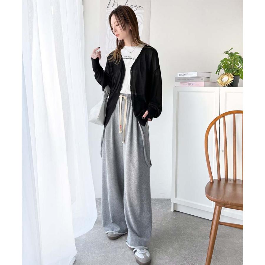 トップス カーディガン ボレロ レディース シアーパフスリーブニットカーディガン サムホール パフスリーブ デザイン性のあるボタン間隔 | classicalelf | 06