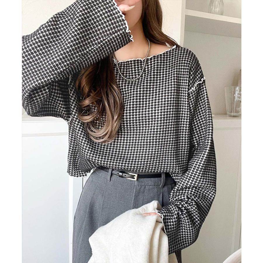 【 クラシカルエルフ classical elf 】tシャツ レディース 長袖 ロンT トップス トレンド感 満載 前後 2way ヘビー ワッフル 素材 切り替え | classicalelf | 11