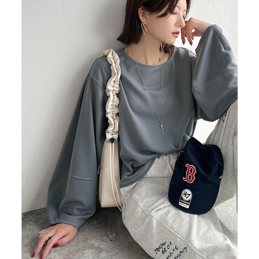 【 クラシカルエルフ classical elf 】 ロンt レディース ブランド トップス ふんわり ランタン スリーブ 切替 ステッチ ダンボール 素材 プルオーバー 長袖 | classicalelf | 15