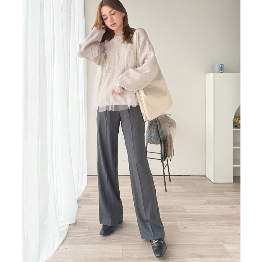 【 クラシカルエルフ classical elf 】ニット レディース 長袖 トップス チュール ドッキング ボリュームスリーブ 華やかさ カジュアル 大人ガーリー | classicalelf | 13