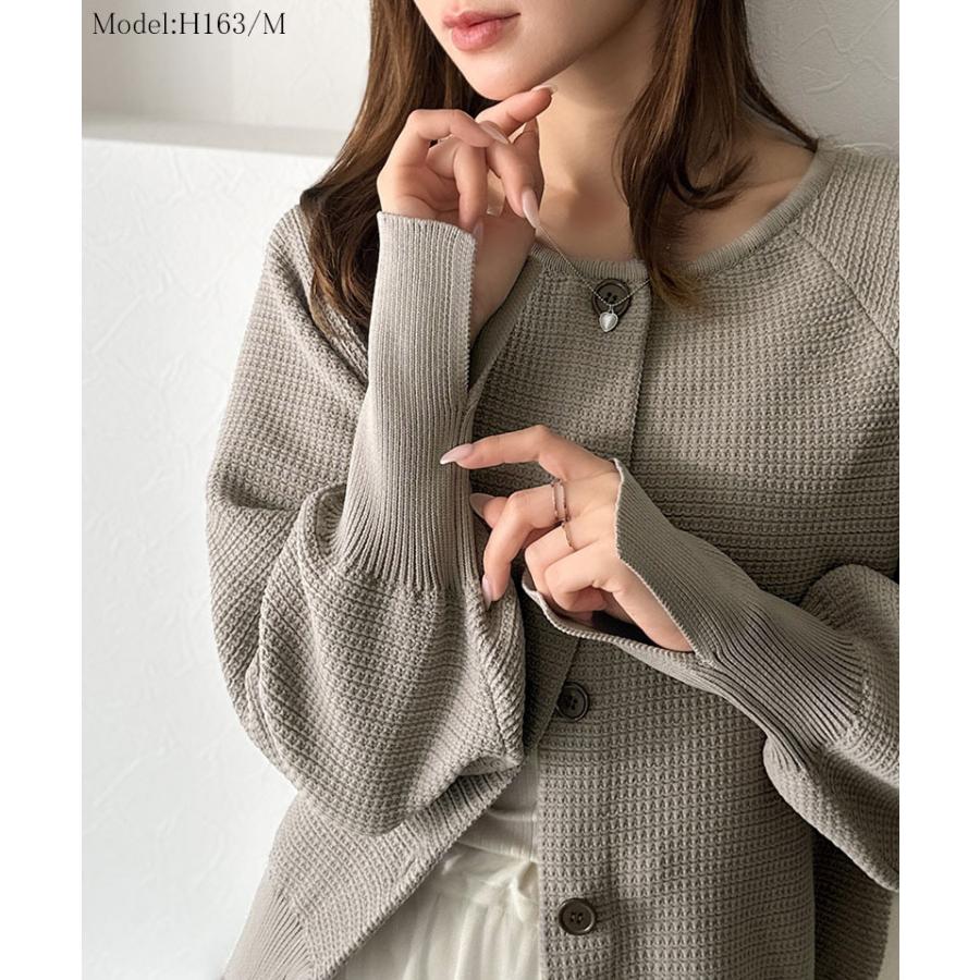 【 クラシカルエルフ classical elf 】 トップス カーディガン レディース ラグランニット ゆったりシルエット 前後2way 抜け感 華奢見え | classicalelf | 11