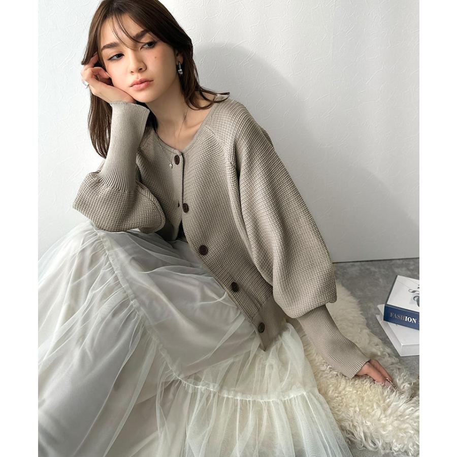 【 クラシカルエルフ classical elf 】 トップス カーディガン レディース ラグランニット ゆったりシルエット 前後2way 抜け感 華奢見え | classicalelf | 12