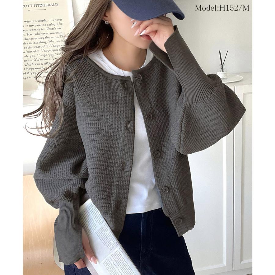 【 クラシカルエルフ classical elf 】 トップス カーディガン レディース ラグランニット ゆったりシルエット 前後2way 抜け感 華奢見え | classicalelf | 08