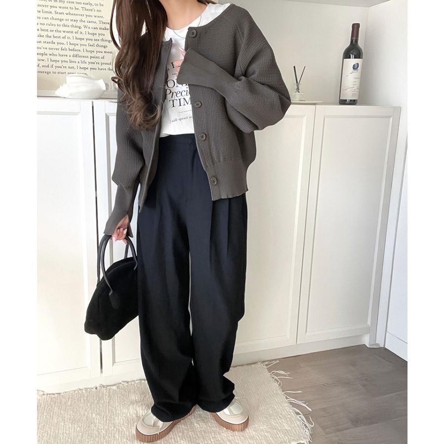 【 クラシカルエルフ classical elf 】 トップス カーディガン レディース ラグランニット ゆったりシルエット 前後2way 抜け感 華奢見え | classicalelf | 09