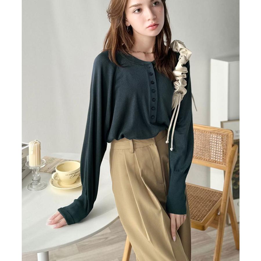 【 クラシカルエルフ classical elf 】 トップス ニット レディース ヘンリーネック ラグランスリーブ 前後2way カジュアル シンプル モード | classicalelf | 10