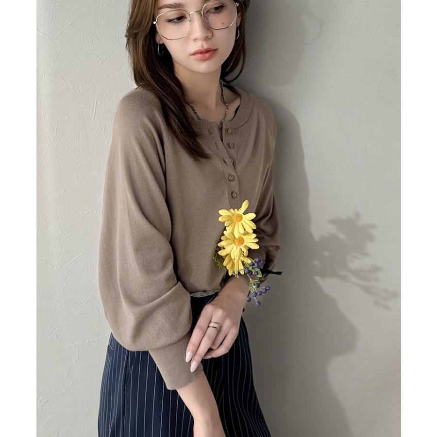 【 クラシカルエルフ classical elf 】 トップス ニット レディース ヘンリーネック ラグランスリーブ 前後2way カジュアル シンプル モード | classicalelf | 12