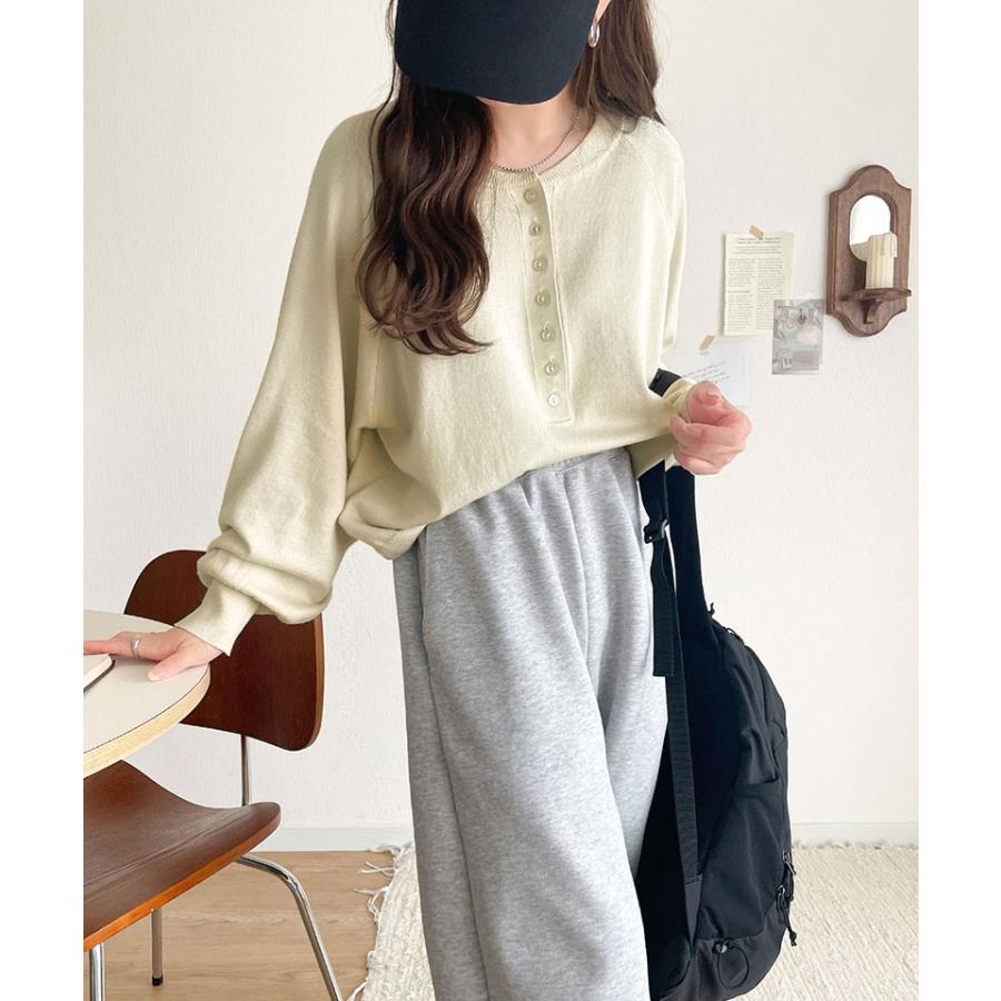 【 クラシカルエルフ classical elf 】 トップス ニット レディース ヘンリーネック ラグランスリーブ 前後2way カジュアル シンプル モード | classicalelf | 03
