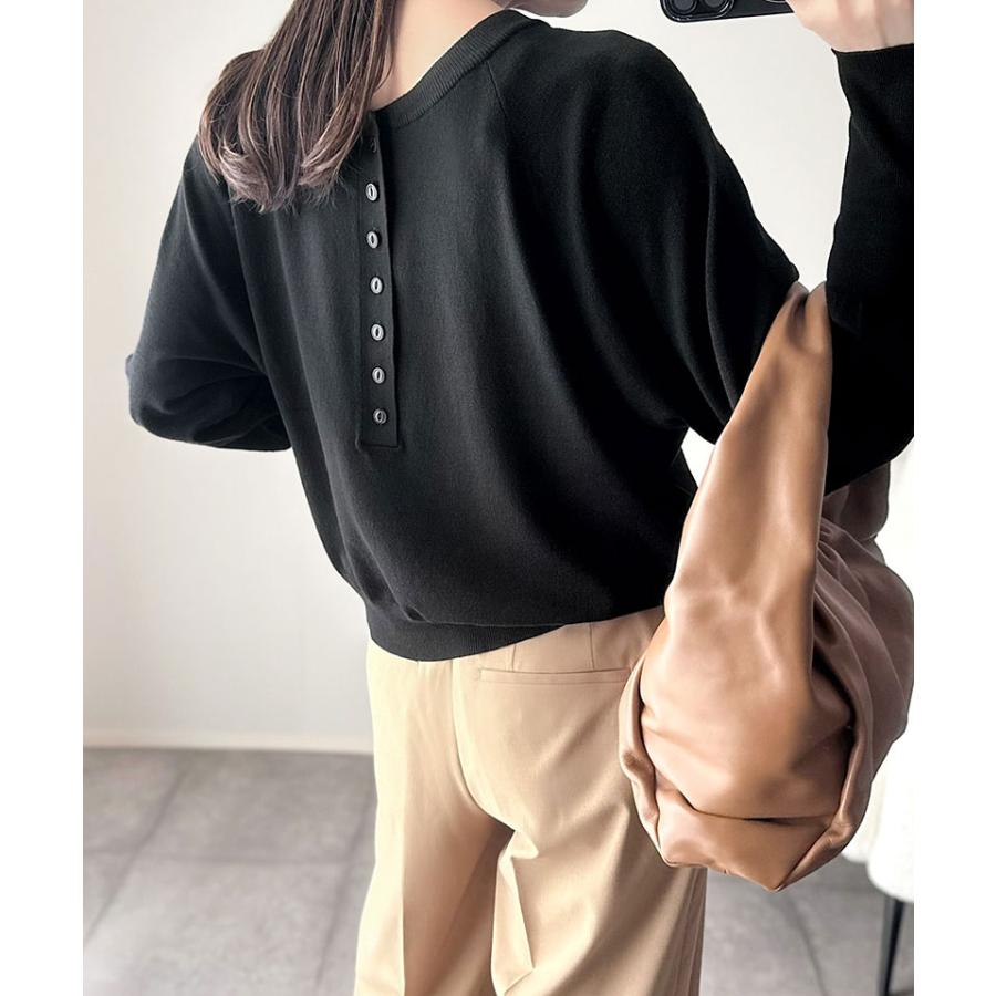 【 クラシカルエルフ classical elf 】 トップス ニット レディース ヘンリーネック ラグランスリーブ 前後2way カジュアル シンプル モード | classicalelf | 07