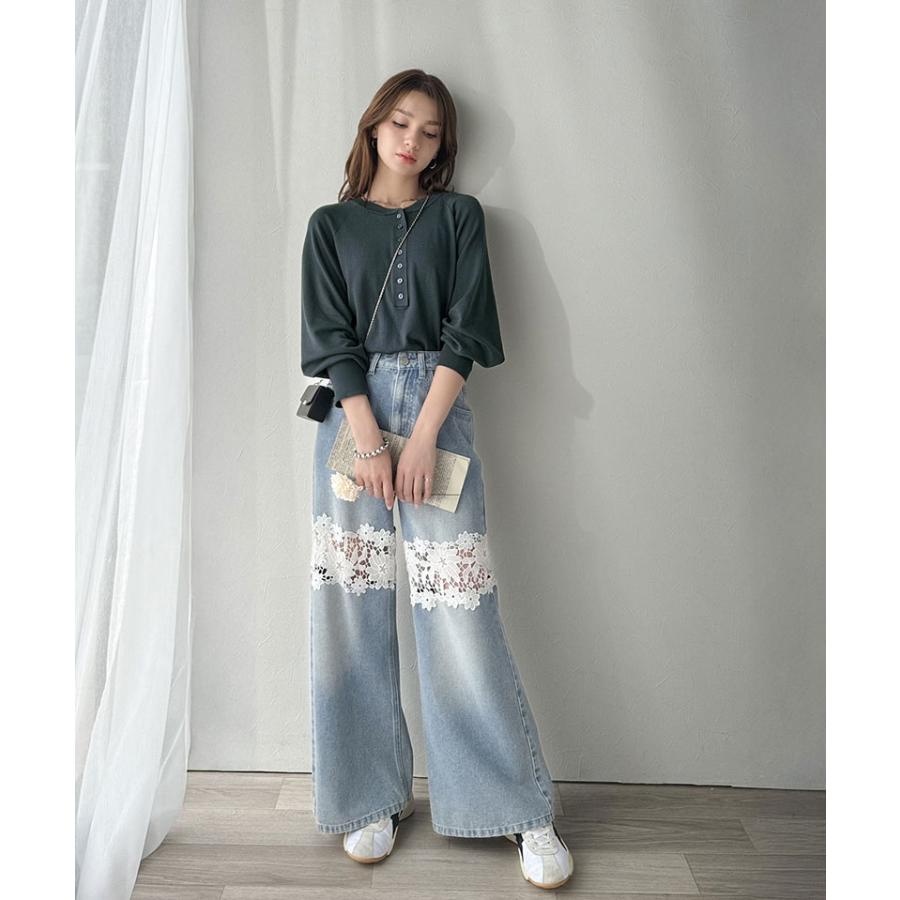 【 クラシカルエルフ classical elf 】 トップス ニット レディース ヘンリーネック ラグランスリーブ 前後2way カジュアル シンプル モード | classicalelf | 09