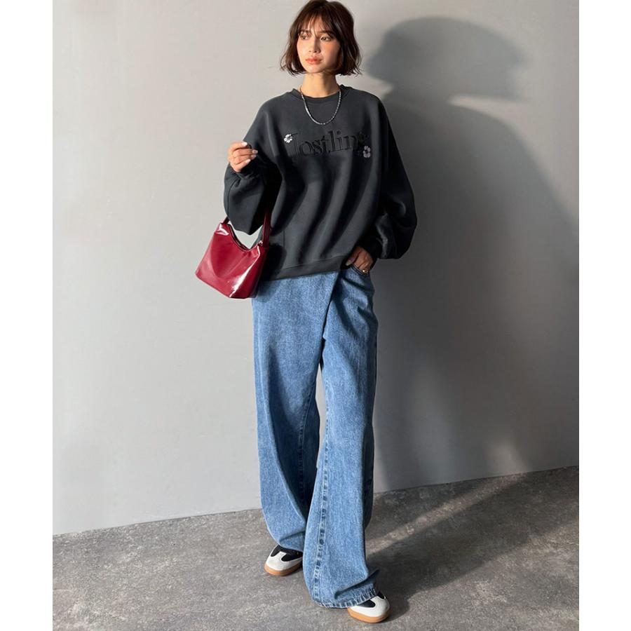 【 クラシカルエルフ classical elf 】スウェット レディース トップス フラワー刺繍 裏起毛 シンプル カジュアル オシャレ 柔らかな素材 贅沢な刺繍 | classicalelf | 04