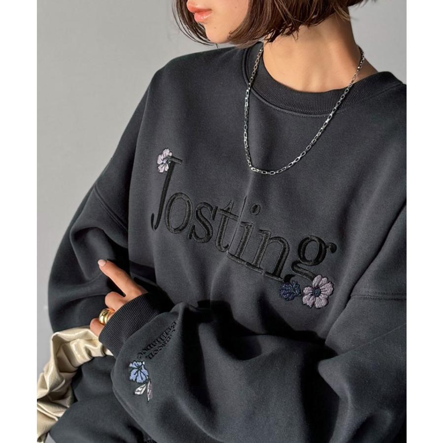 【 クラシカルエルフ classical elf 】スウェット レディース トップス フラワー刺繍 裏起毛 シンプル カジュアル オシャレ 柔らかな素材 贅沢な刺繍 | classicalelf | 05