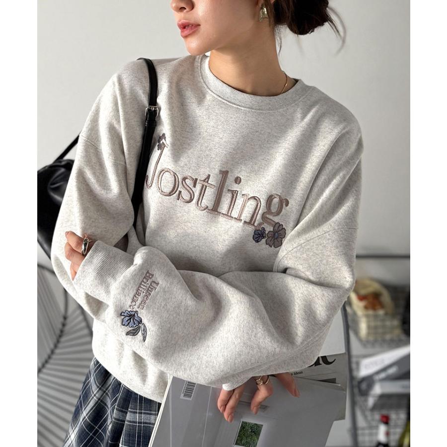 【 クラシカルエルフ classical elf 】スウェット レディース トップス フラワー刺繍 裏起毛 シンプル カジュアル オシャレ 柔らかな素材 贅沢な刺繍 | classicalelf | 07