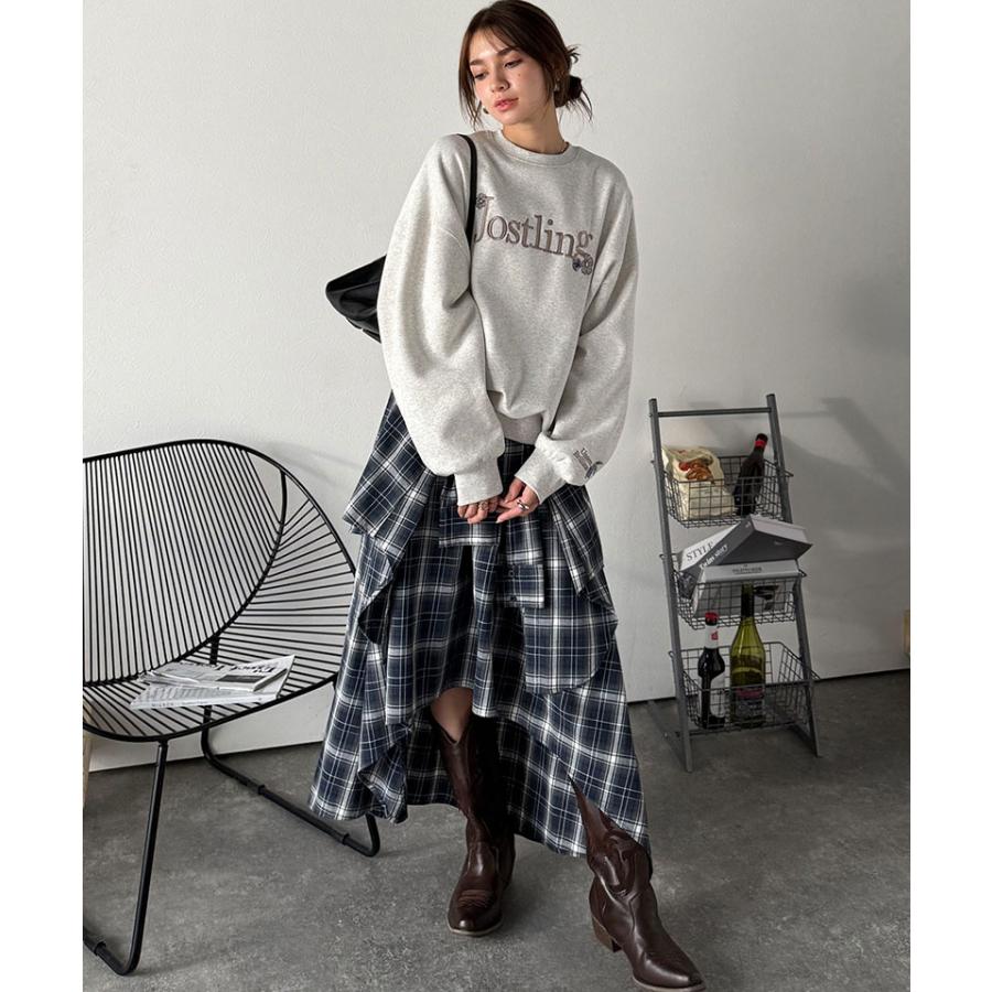 【 クラシカルエルフ classical elf 】スウェット レディース トップス フラワー刺繍 裏起毛 シンプル カジュアル オシャレ 柔らかな素材 贅沢な刺繍 | classicalelf | 09