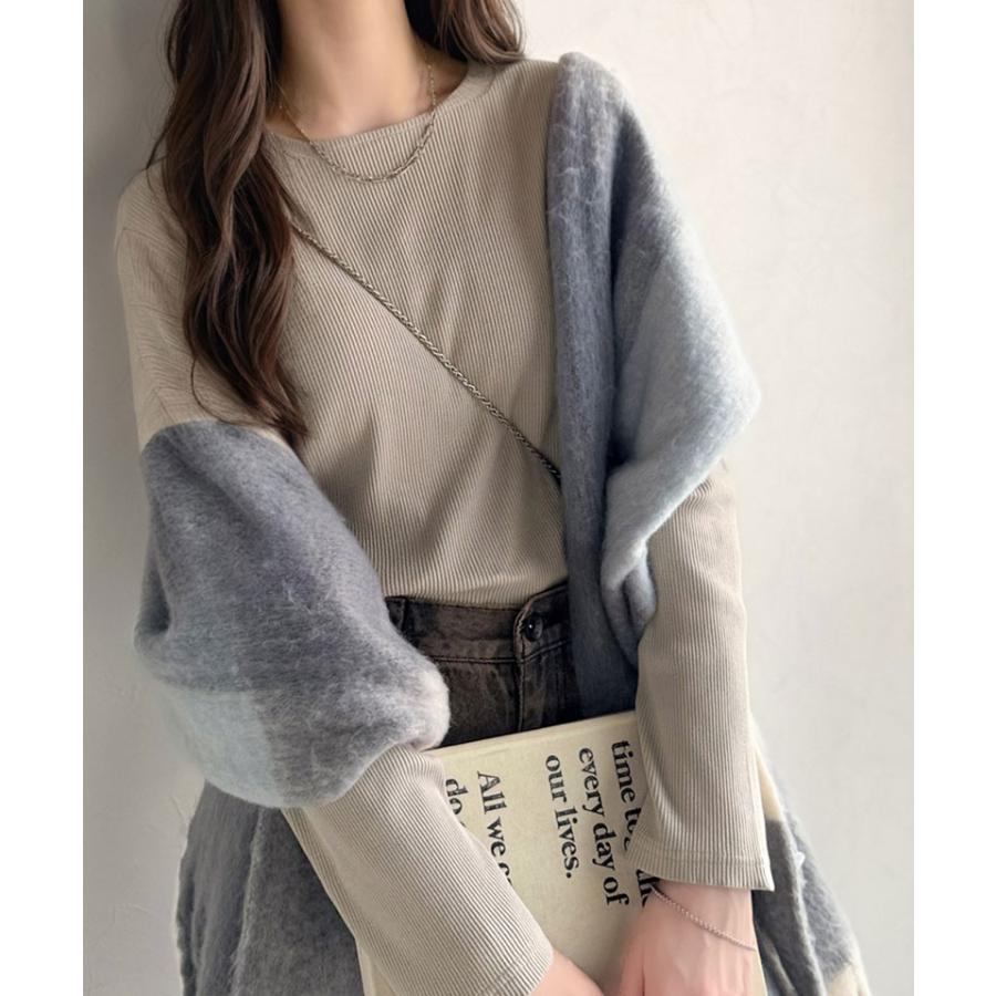 【 クラシカルエルフ classical elf 】 トップス カーディガン レディース 前後2way ドットボタン リブ シンプル | classicalelf | 09