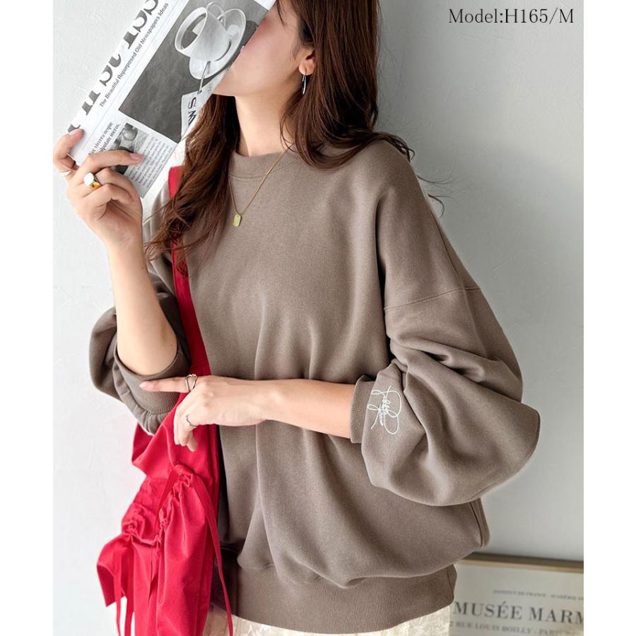 【 クラシカルエルフ classical elf 】スウェット レディース トップス 裏起毛 大人カジュアル 映える シンプル ゆったり ベーシック 古着風 | classicalelf | 11