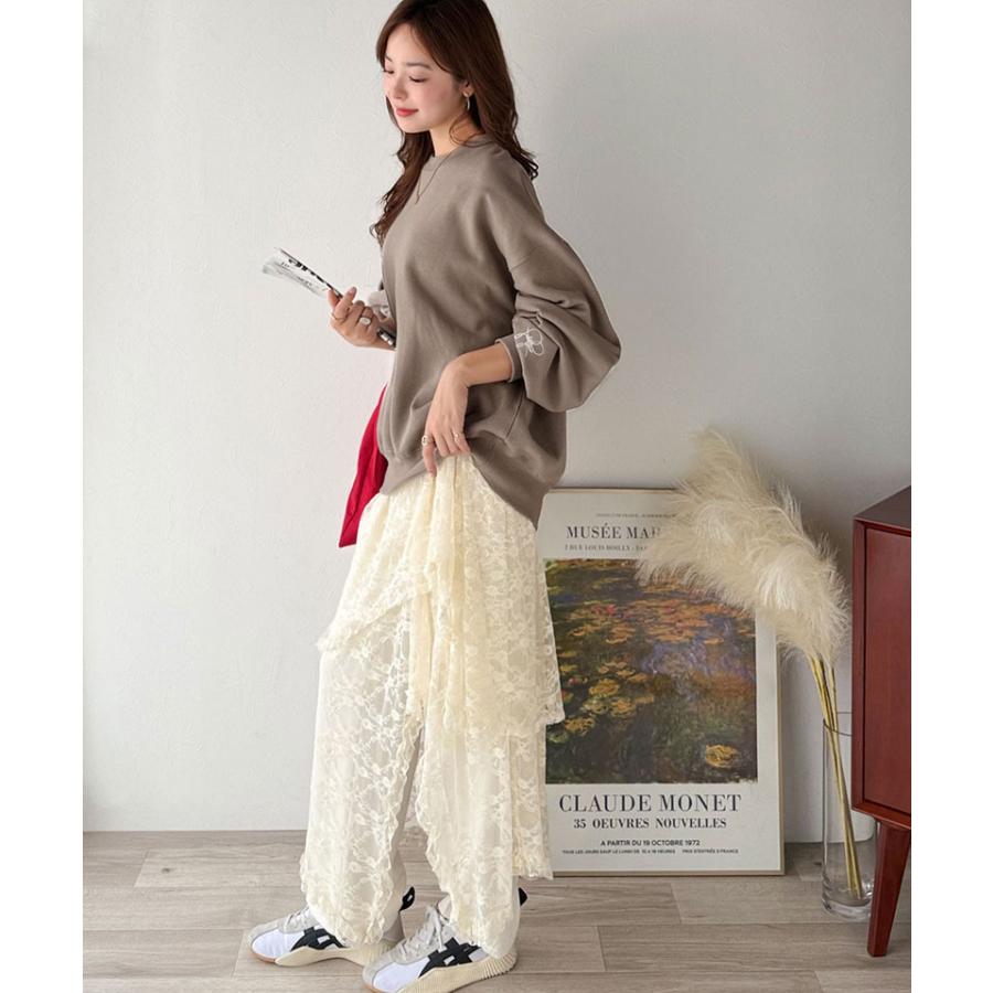 【 クラシカルエルフ classical elf 】スウェット レディース トップス 裏起毛 大人カジュアル 映える シンプル ゆったり ベーシック 古着風 | classicalelf | 12