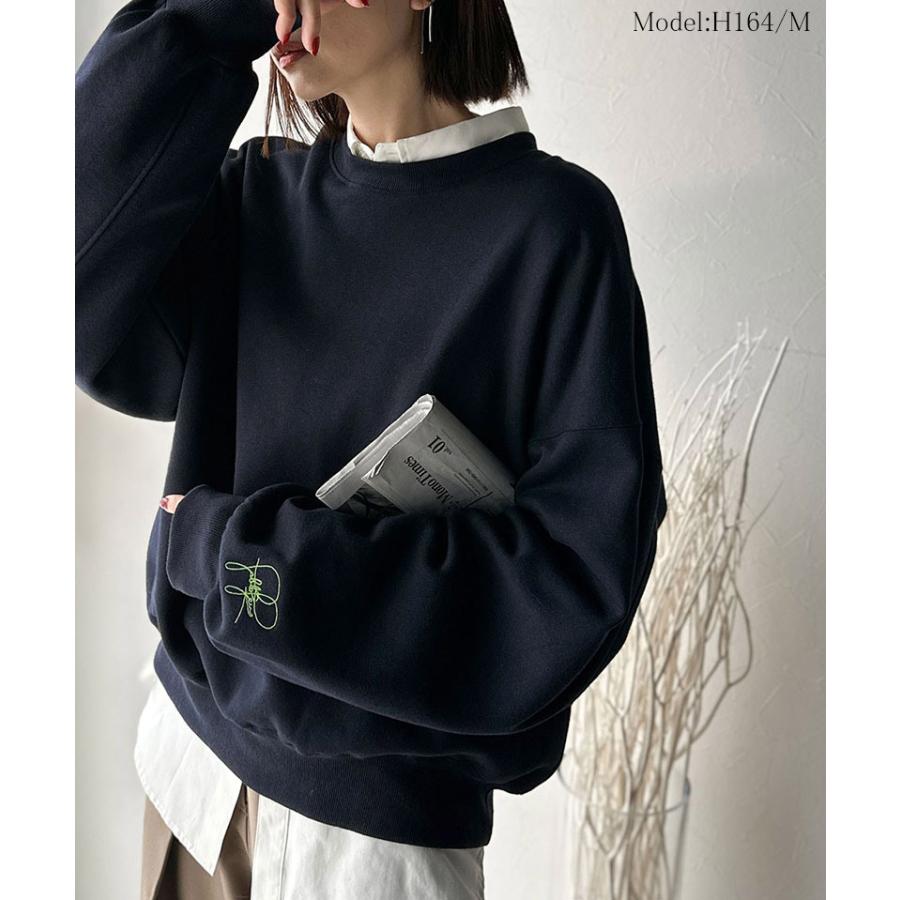 【 クラシカルエルフ classical elf 】スウェット レディース トップス 裏起毛 大人カジュアル 映える シンプル ゆったり ベーシック 古着風 | classicalelf | 14