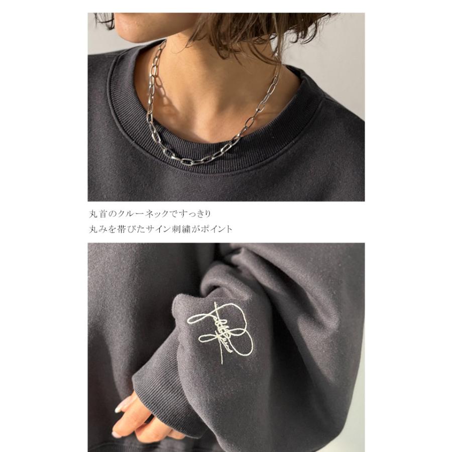 【 クラシカルエルフ classical elf 】スウェット レディース トップス 裏起毛 大人カジュアル 映える シンプル ゆったり ベーシック 古着風 | classicalelf | 16