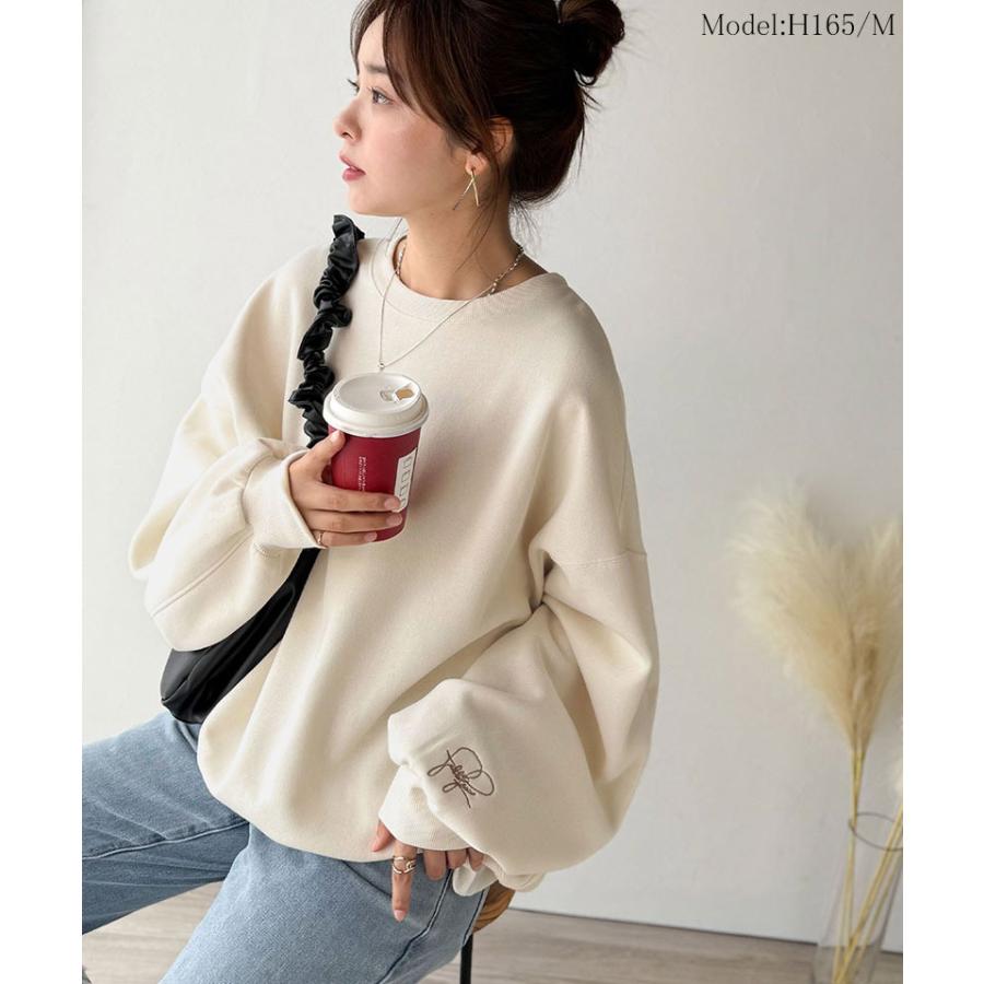 【 クラシカルエルフ classical elf 】スウェット レディース トップス 裏起毛 大人カジュアル 映える シンプル ゆったり ベーシック 古着風 | classicalelf | 02