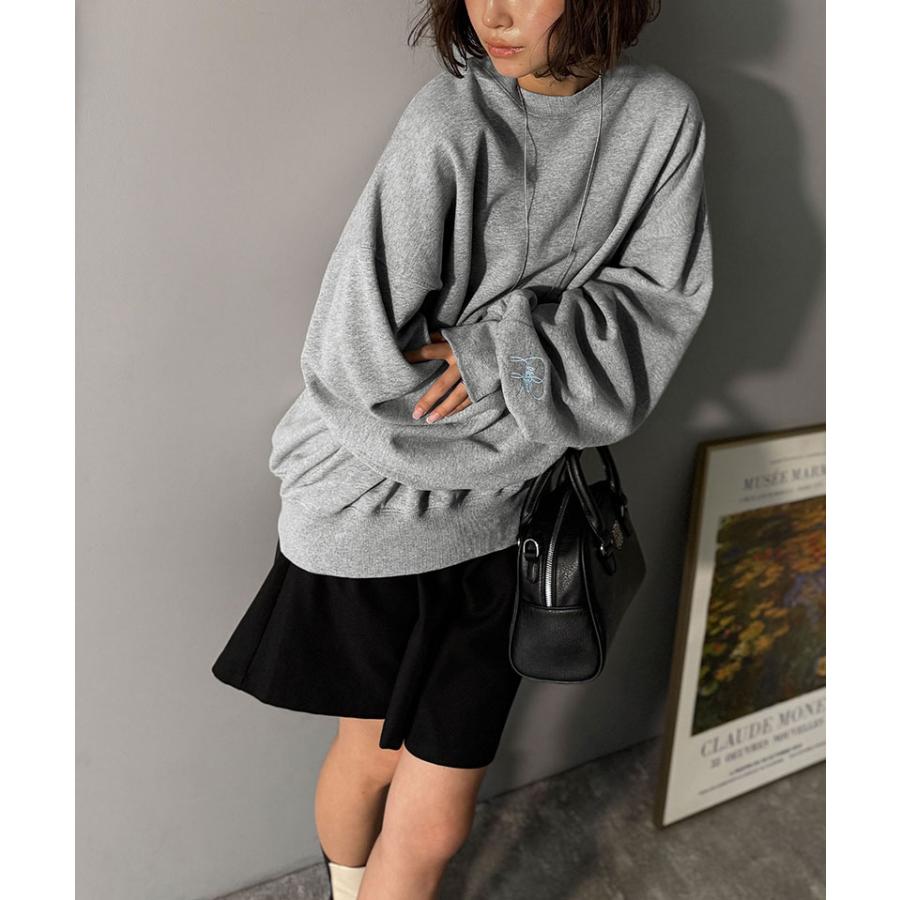 【 クラシカルエルフ classical elf 】スウェット レディース トップス 裏起毛 大人カジュアル 映える シンプル ゆったり ベーシック 古着風 | classicalelf | 05