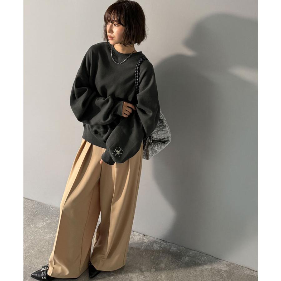 【 クラシカルエルフ classical elf 】スウェット レディース トップス 裏起毛 大人カジュアル 映える シンプル ゆったり ベーシック 古着風 | classicalelf | 07