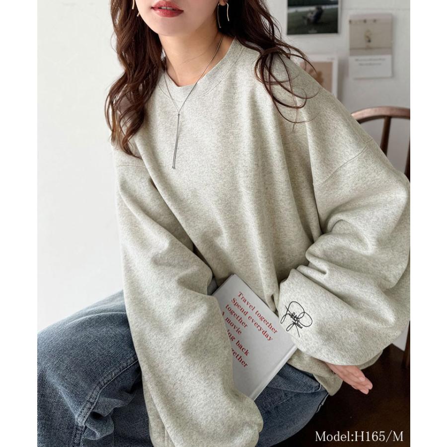 【 クラシカルエルフ classical elf 】スウェット レディース トップス 裏起毛 大人カジュアル 映える シンプル ゆったり ベーシック 古着風 | classicalelf | 09