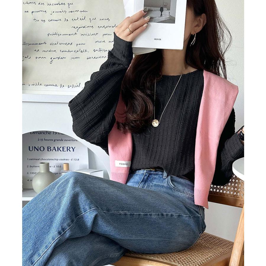 【 クラシカルエルフ classical elf 】トップス 秋 カットソー 長袖 レディース フクレジャガード ゆったり こなれ感 デイリー オフィス カジュアル | classicalelf | 09