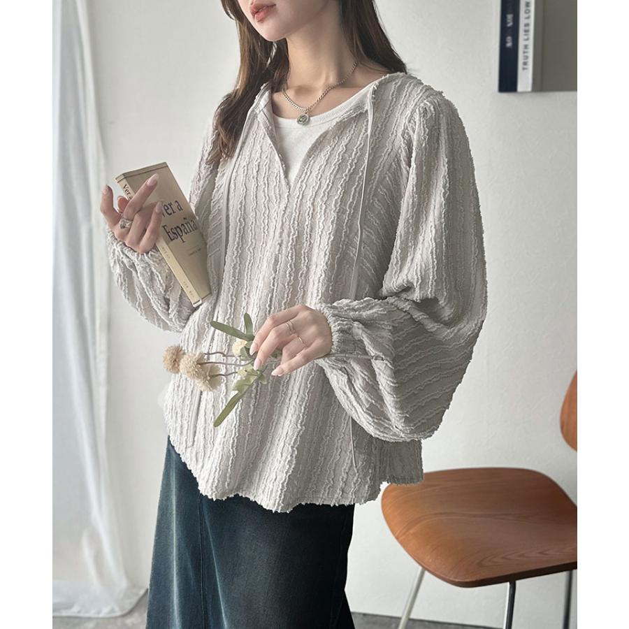 【 クラシカルエルフ classical elf 】 トップス ブラウス レディース チュニック 前後2way ジャガード 高見え 体型カバー 上品 高級感 | classicalelf | 12