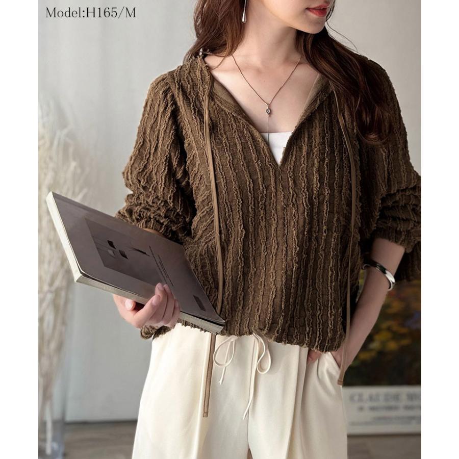 【 クラシカルエルフ classical elf 】 トップス ブラウス レディース チュニック 前後2way ジャガード 高見え 体型カバー 上品 高級感 | classicalelf | 13