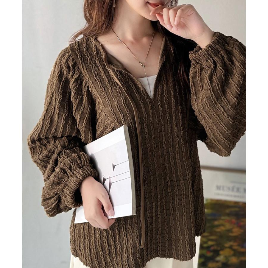 【 クラシカルエルフ classical elf 】 トップス ブラウス レディース チュニック 前後2way ジャガード 高見え 体型カバー 上品 高級感 | classicalelf | 15