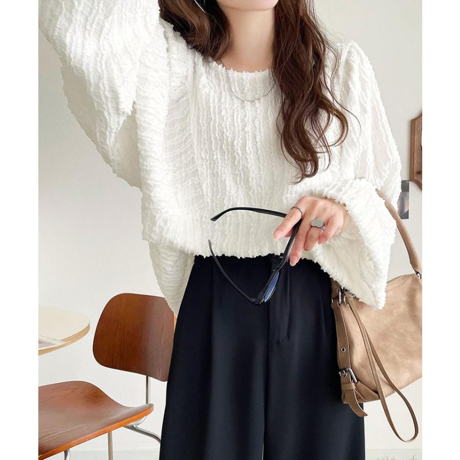 【 クラシカルエルフ classical elf 】 トップス ブラウス レディース チュニック 前後2way ジャガード 高見え 体型カバー 上品 高級感 | classicalelf | 05