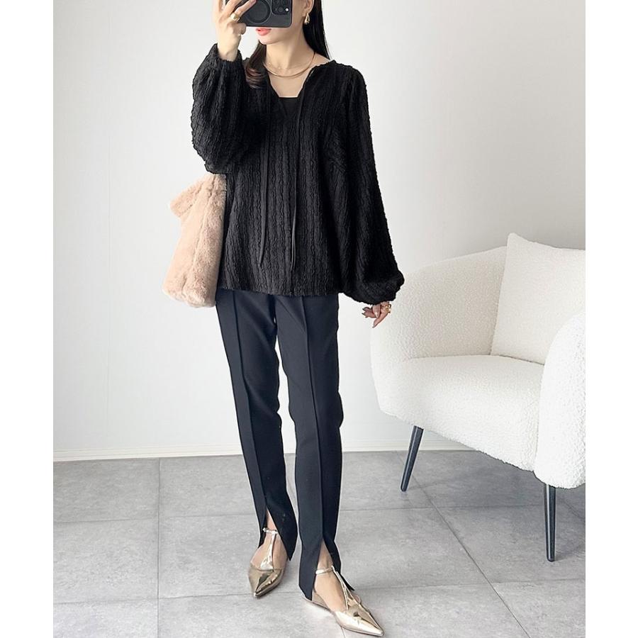 【 クラシカルエルフ classical elf 】 トップス ブラウス レディース チュニック 前後2way ジャガード 高見え 体型カバー 上品 高級感 | classicalelf | 09