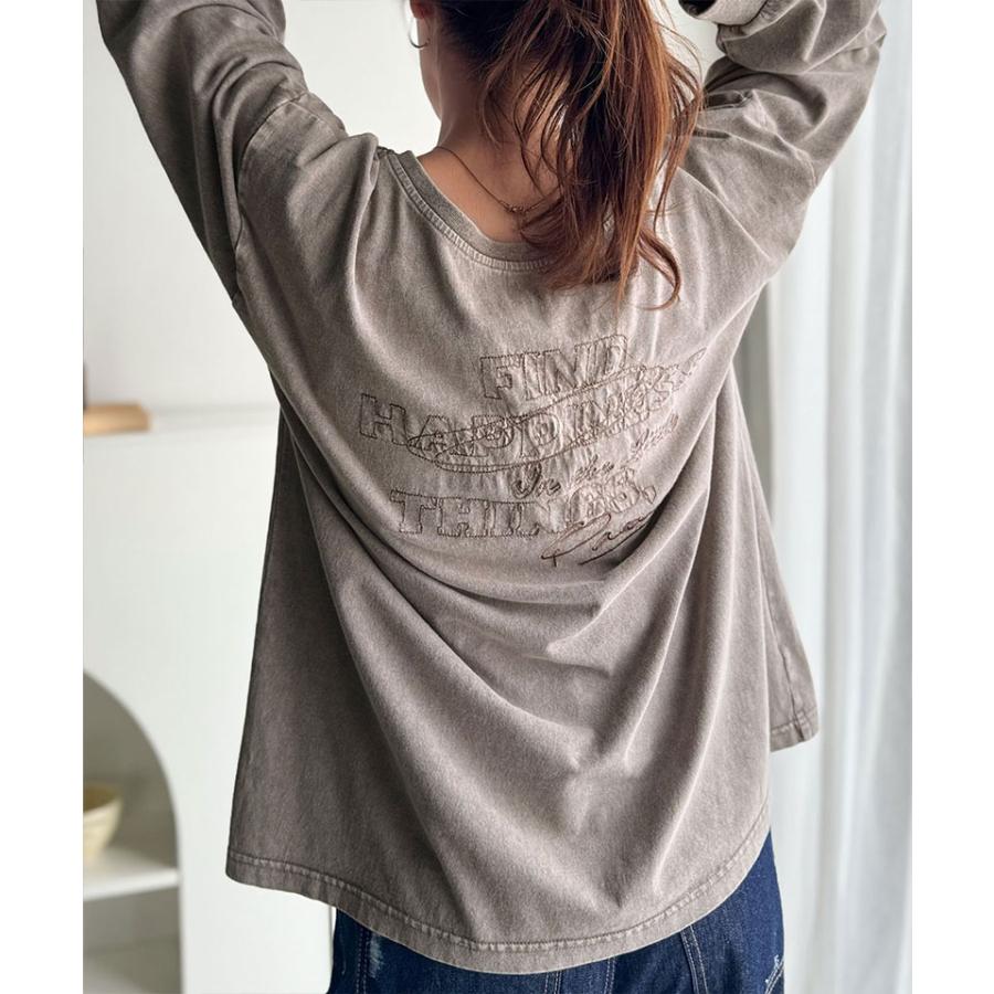 【 クラシカルエルフ classical elf 】トップス Tシャツ レディース 綿100％ 前後2way ヴィンテージ 風 ワイド ネック ロンTee 長袖 | classicalelf | 11