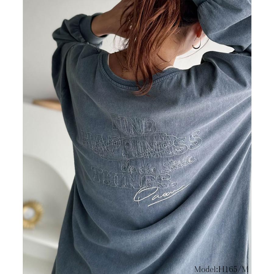 【 クラシカルエルフ classical elf 】トップス Tシャツ レディース 綿100％ 前後2way ヴィンテージ 風 ワイド ネック ロンTee 長袖 | classicalelf | 14