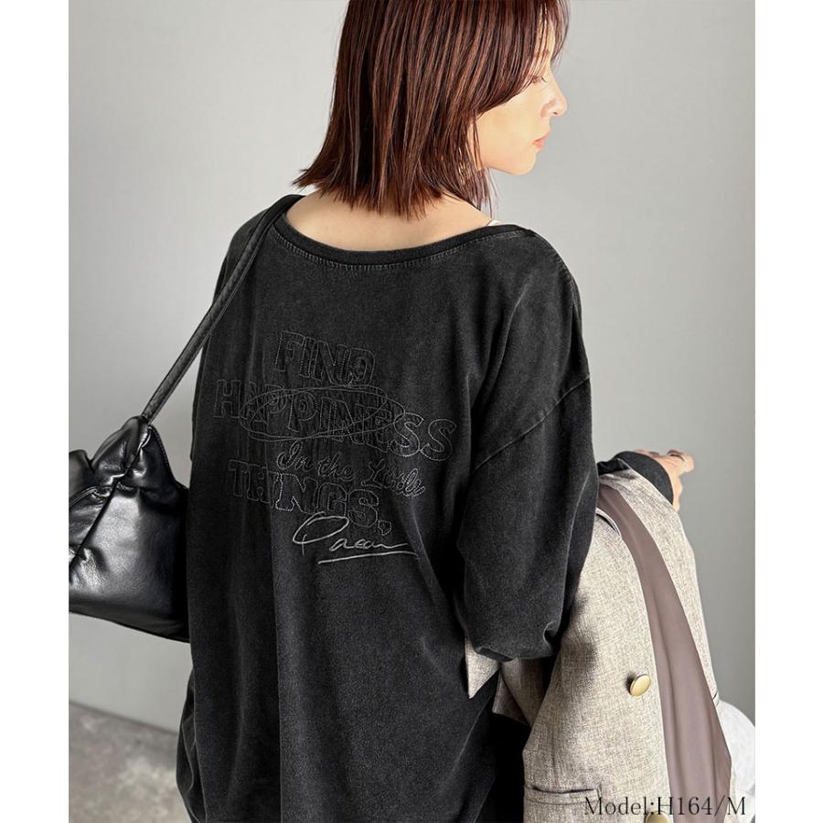 【 クラシカルエルフ classical elf 】トップス Tシャツ レディース 綿100％ 前後2way ヴィンテージ 風 ワイド ネック ロンTee 長袖 | classicalelf | 08