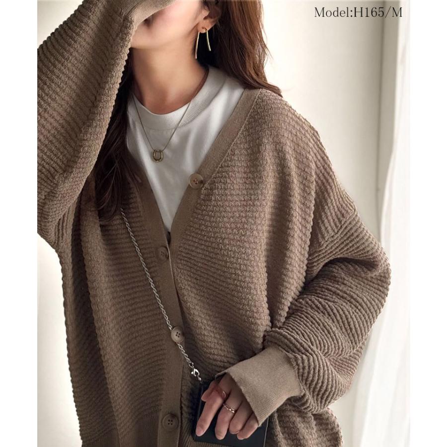 【 クラシカルエルフ classical elf 】 トップス カーディガン レディース ニット カーデ ブークレ編み 羽織り 立体感 上品 ニットカーディガン ゆったり | classicalelf | 10