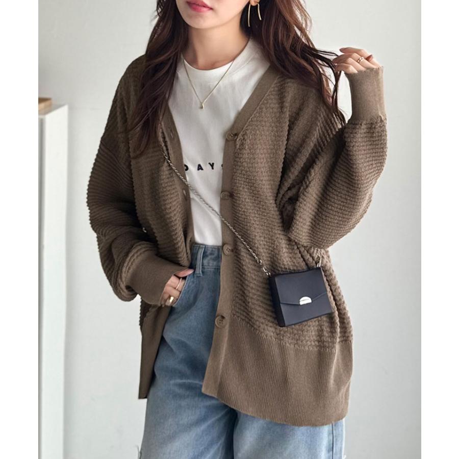 【 クラシカルエルフ classical elf 】 トップス カーディガン レディース ニット カーデ ブークレ編み 羽織り 立体感 上品 ニットカーディガン ゆったり | classicalelf | 11