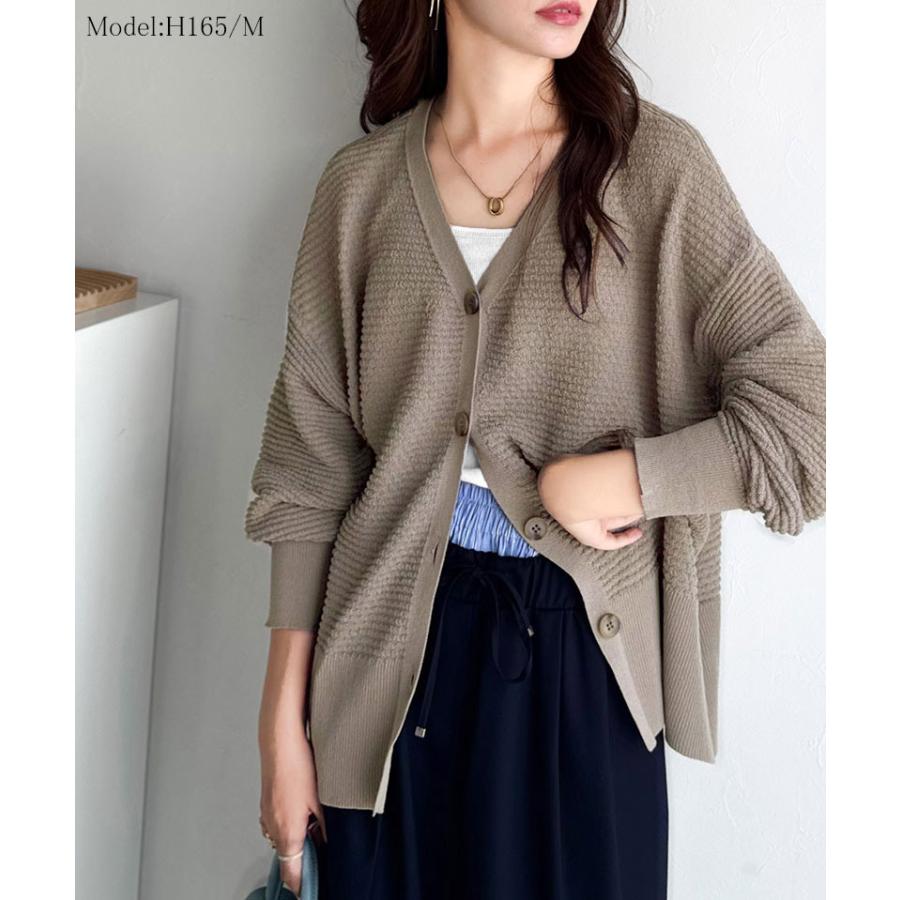 【 クラシカルエルフ classical elf 】 トップス カーディガン レディース ニット カーデ ブークレ編み 羽織り 立体感 上品 ニットカーディガン ゆったり | classicalelf | 13