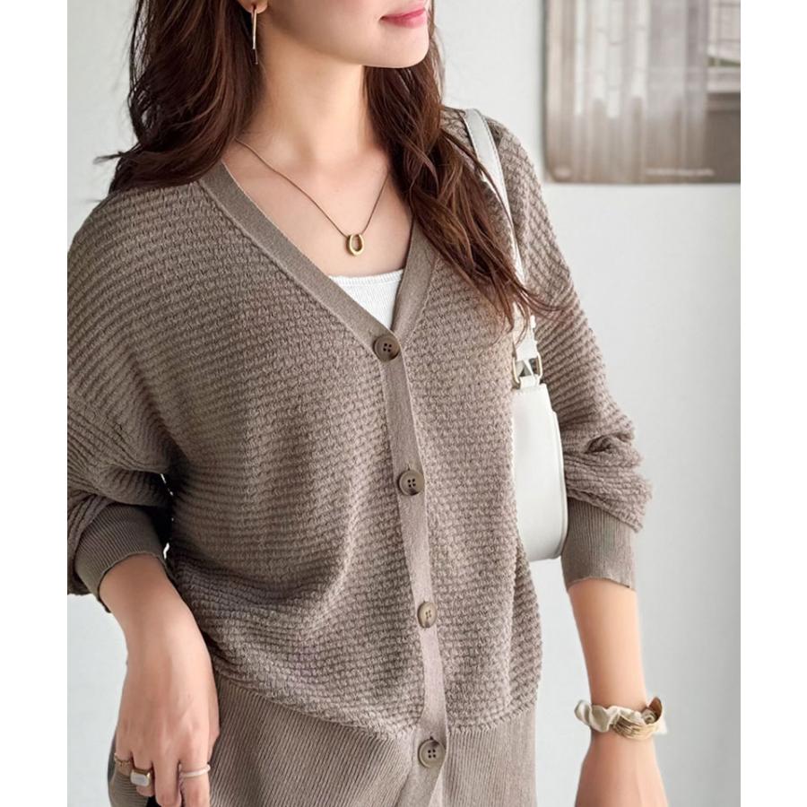 【 クラシカルエルフ classical elf 】 トップス カーディガン レディース ニット カーデ ブークレ編み 羽織り 立体感 上品 ニットカーディガン ゆったり | classicalelf | 15